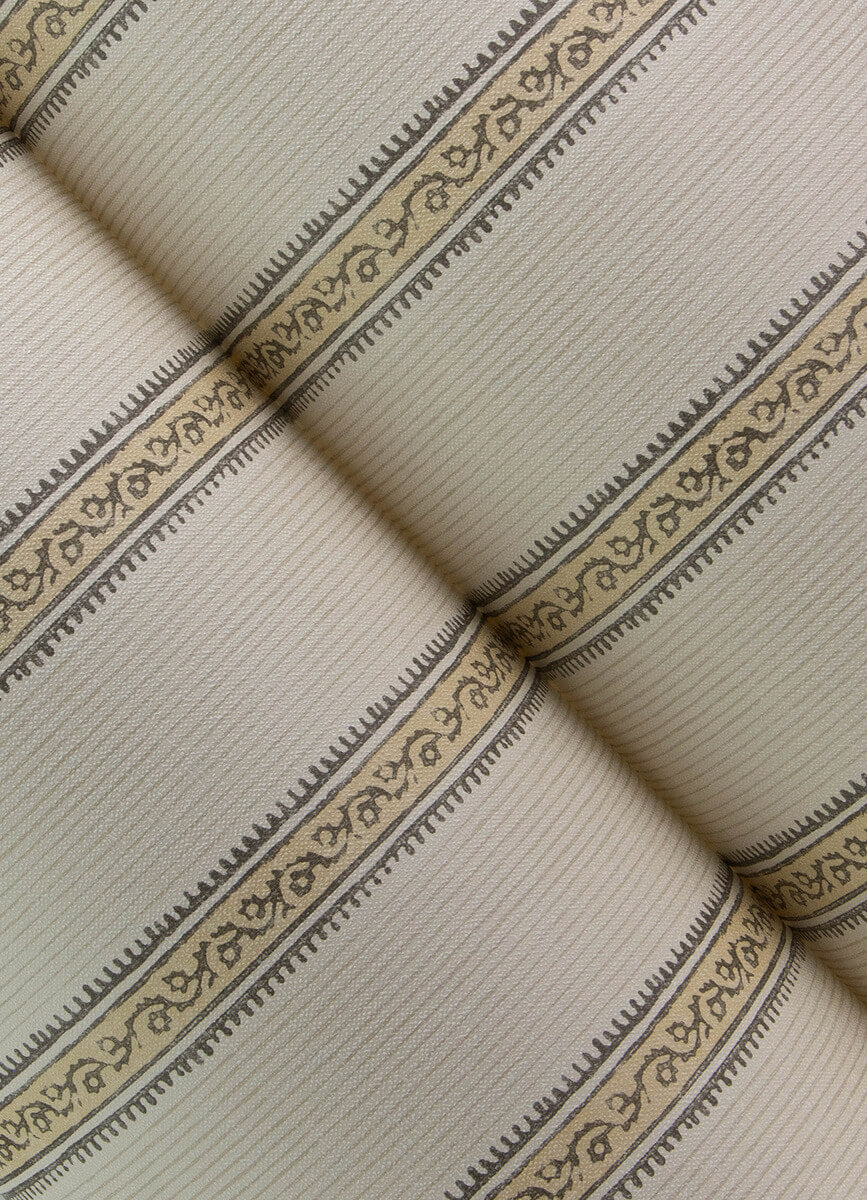 Chesapeake Printworks Mandevilla Stripe Wallpaper - Honey