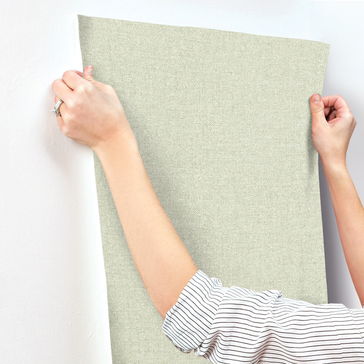 Chesapeake Printworks Kameez Wallpaper Sample - Green