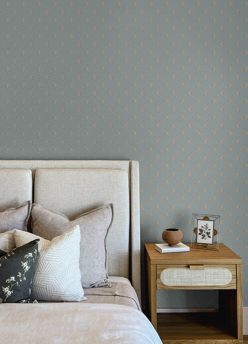 Chesapeake Printworks Surdiva Wallpaper Sample - Denim