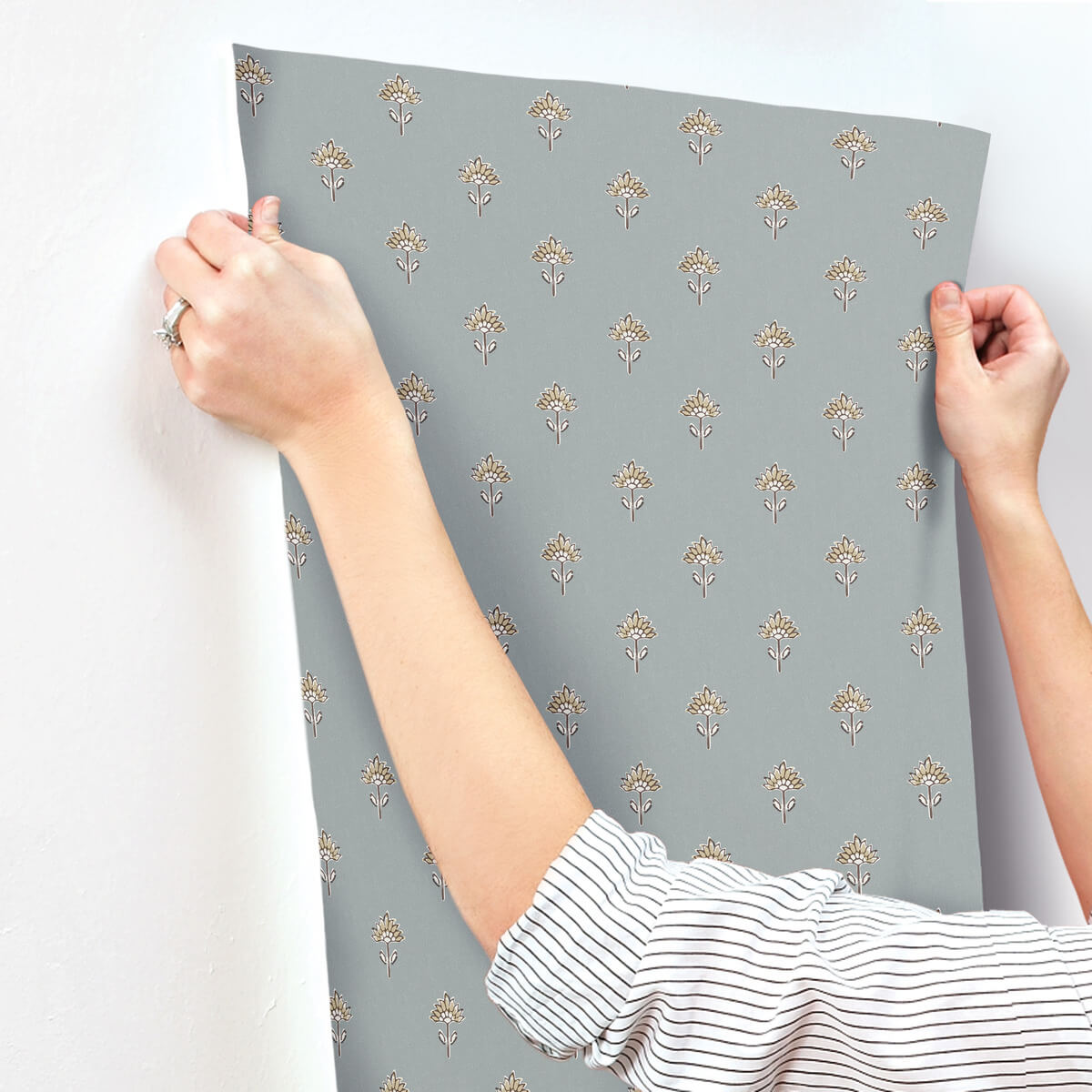 Chesapeake Printworks Surdiva Wallpaper Sample - Denim