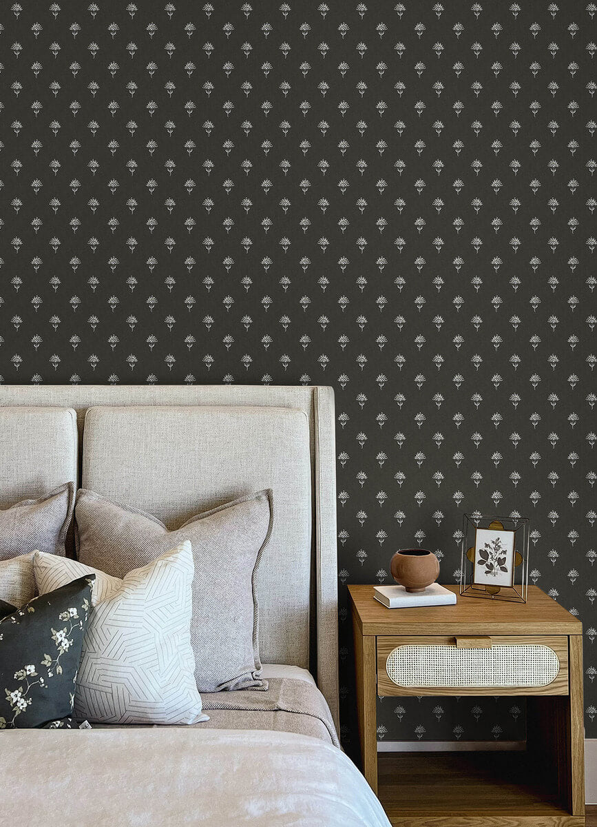 Chesapeake Printworks Surdiva Wallpaper Sample - Black