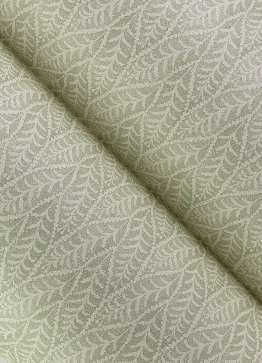 Chesapeake Printworks Coleus Leaves Wallpaper Sample - Sage