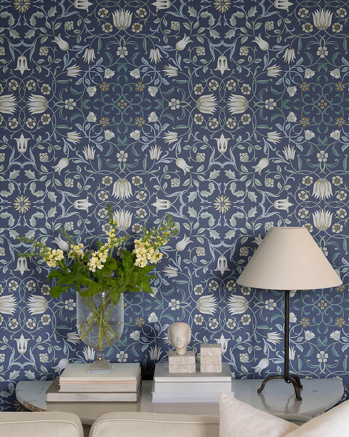 A-Street Prints Hidden Treasures No 1 Holland Park Wallpaper - Blue