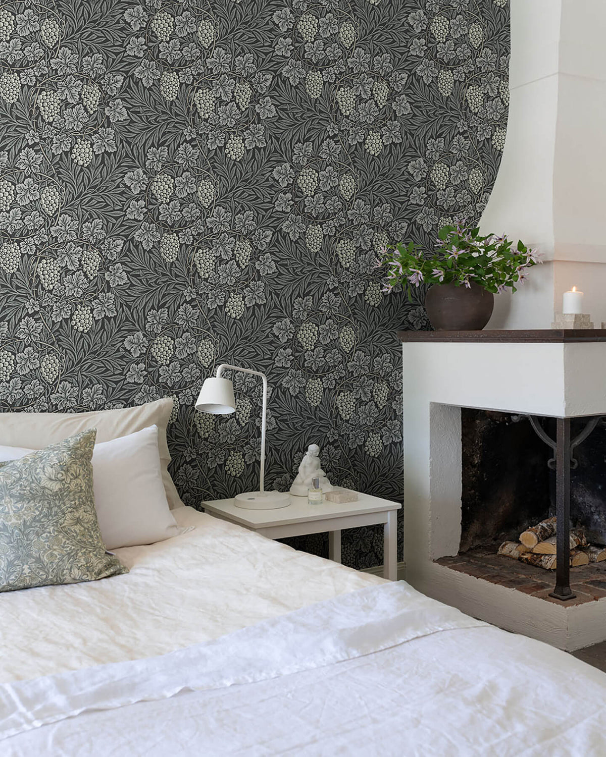 A-Street Prints Hidden Treasures Vine Wallpaper - Denim