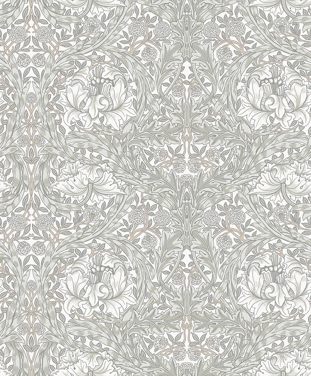 A-Street Prints Hidden Treasures African Marigold Wallpaper - White