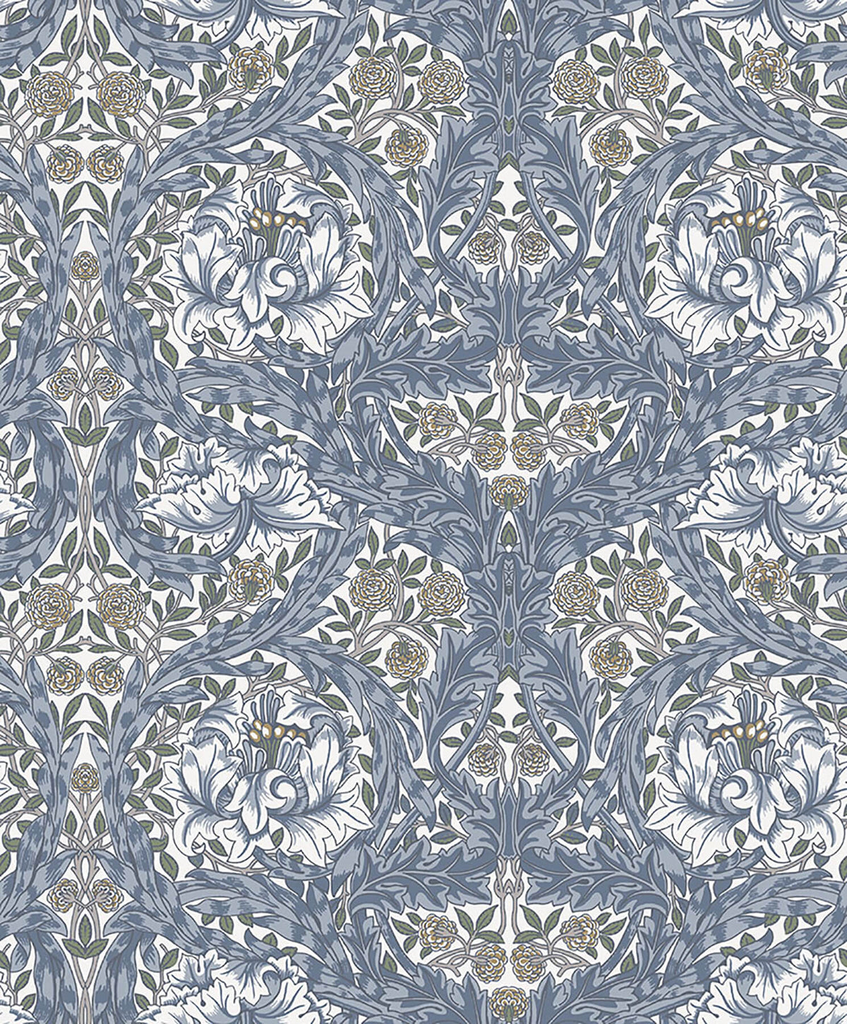 A Street Prints Hidden Treasures African Marigold Wallpaper Sample - Blue