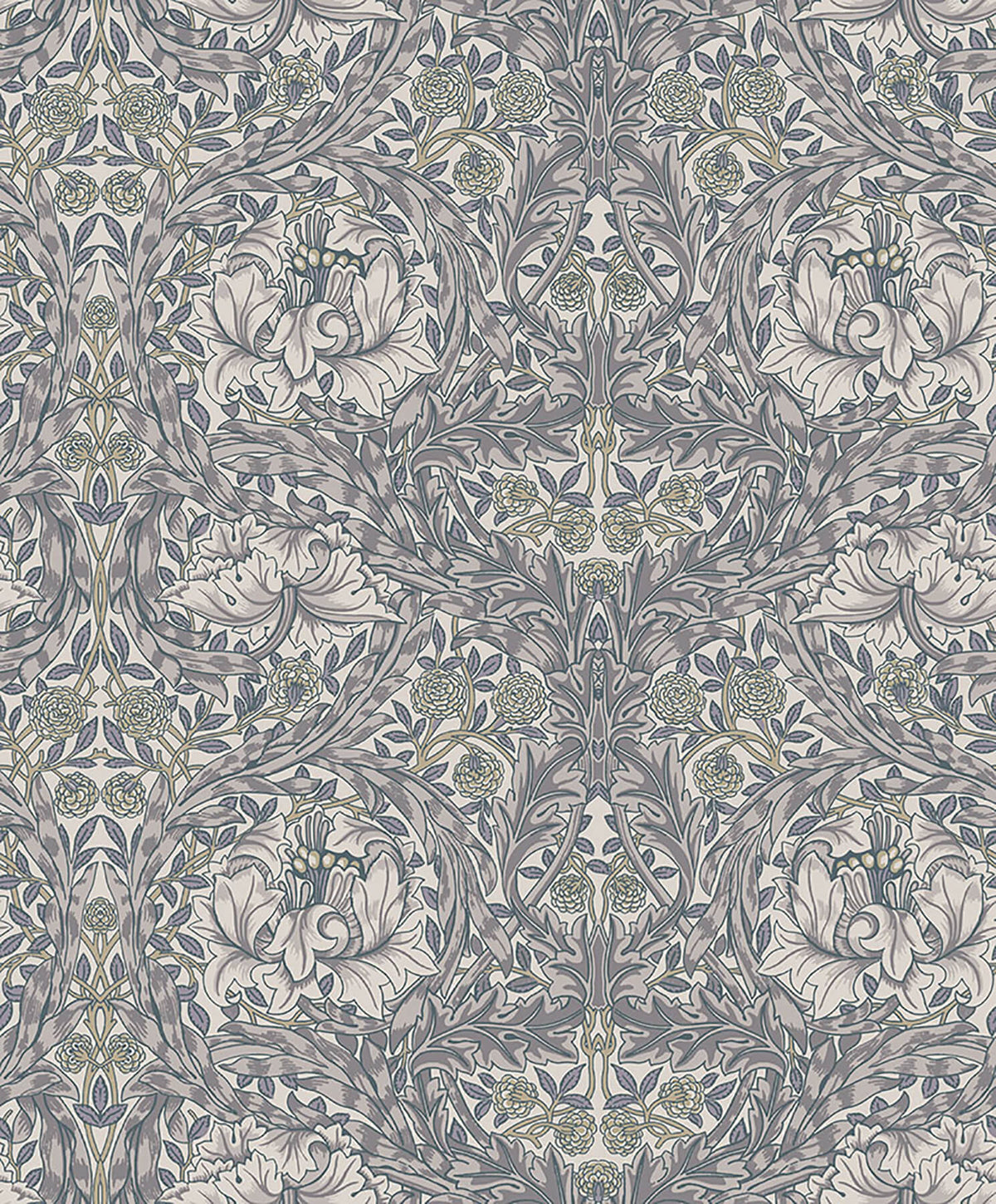 A Street Prints Hidden Treasures African Marigold Wallpaper Sample - Grey