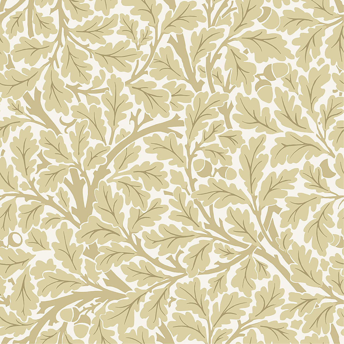 A Street Prints Hidden Treasures Oak Tree Wallpaper Sample - Light Yellow