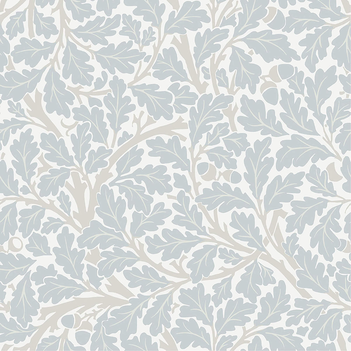 A-Street Prints Hidden Treasures Oak Tree Wallpaper - Sky Blue