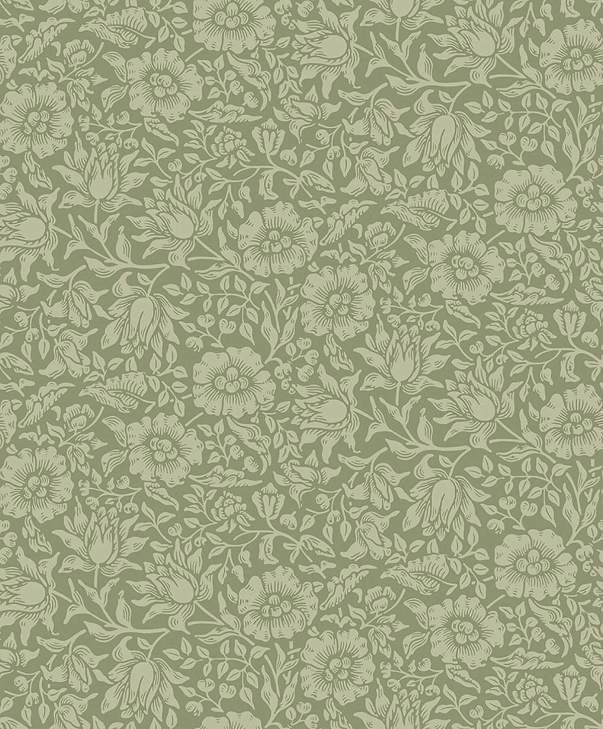 A-Street Prints Hidden Treasures Mallow Wallpaper - Green