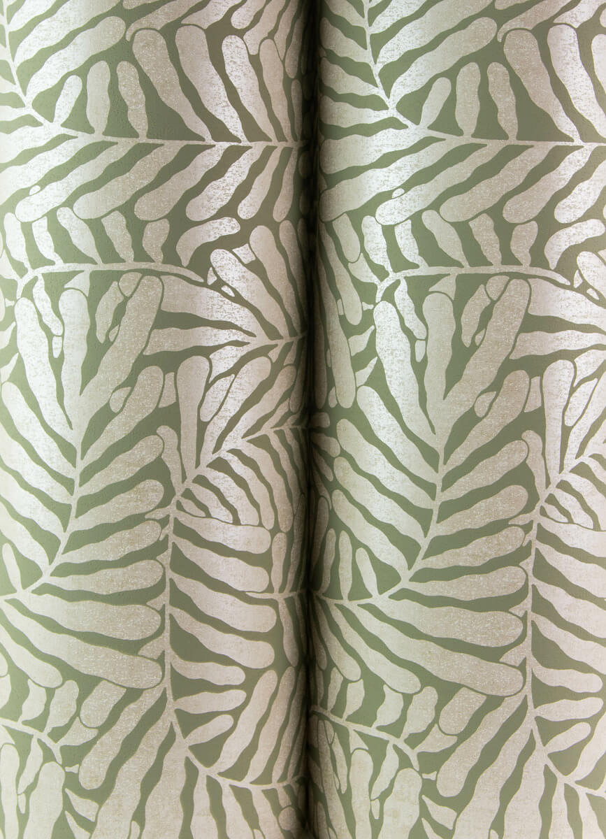 Drew & Jonathan Home Gabriel Fern Wallpaper Sample - Moss