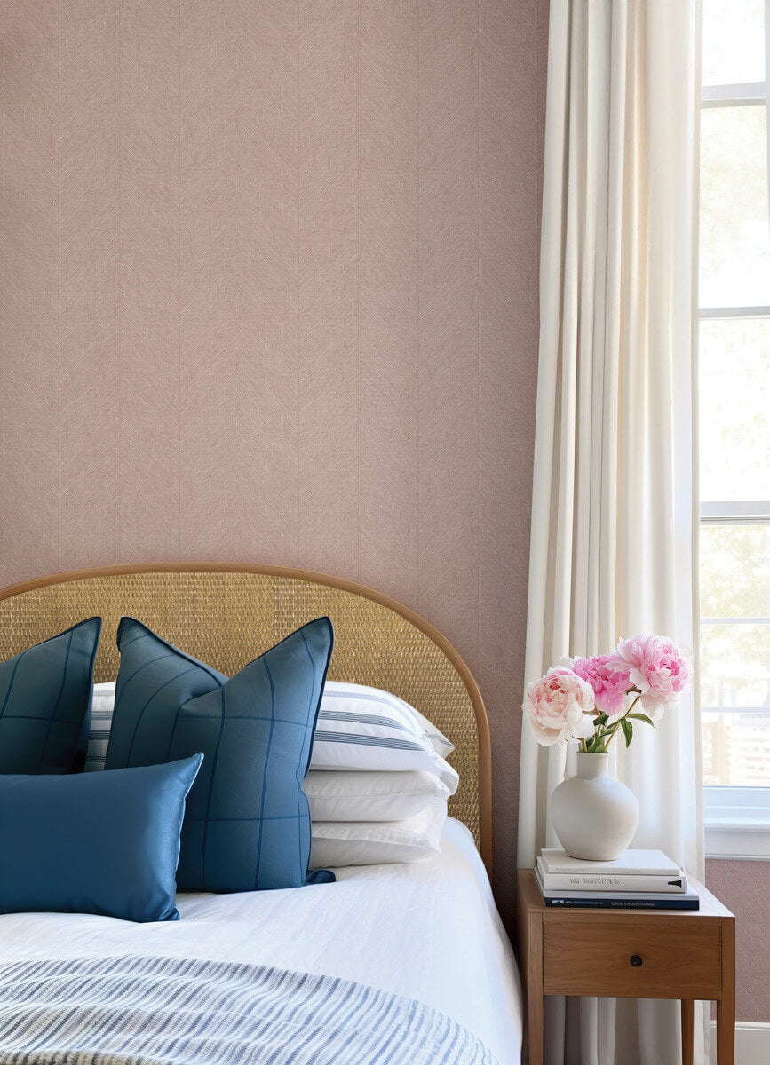 Drew & Jonathan Home Kallam Wallpaper Sample - Pink