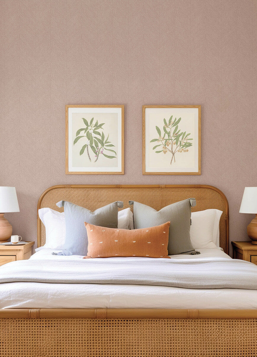 Drew & Jonathan Home Kallam Wallpaper Sample - Pink