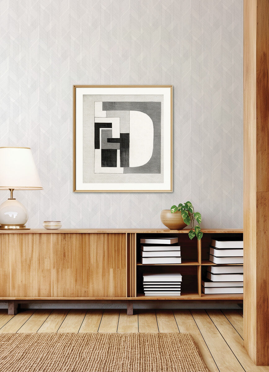 Drew & Jonathan Home Bryant Wallpaper Sample - Silver