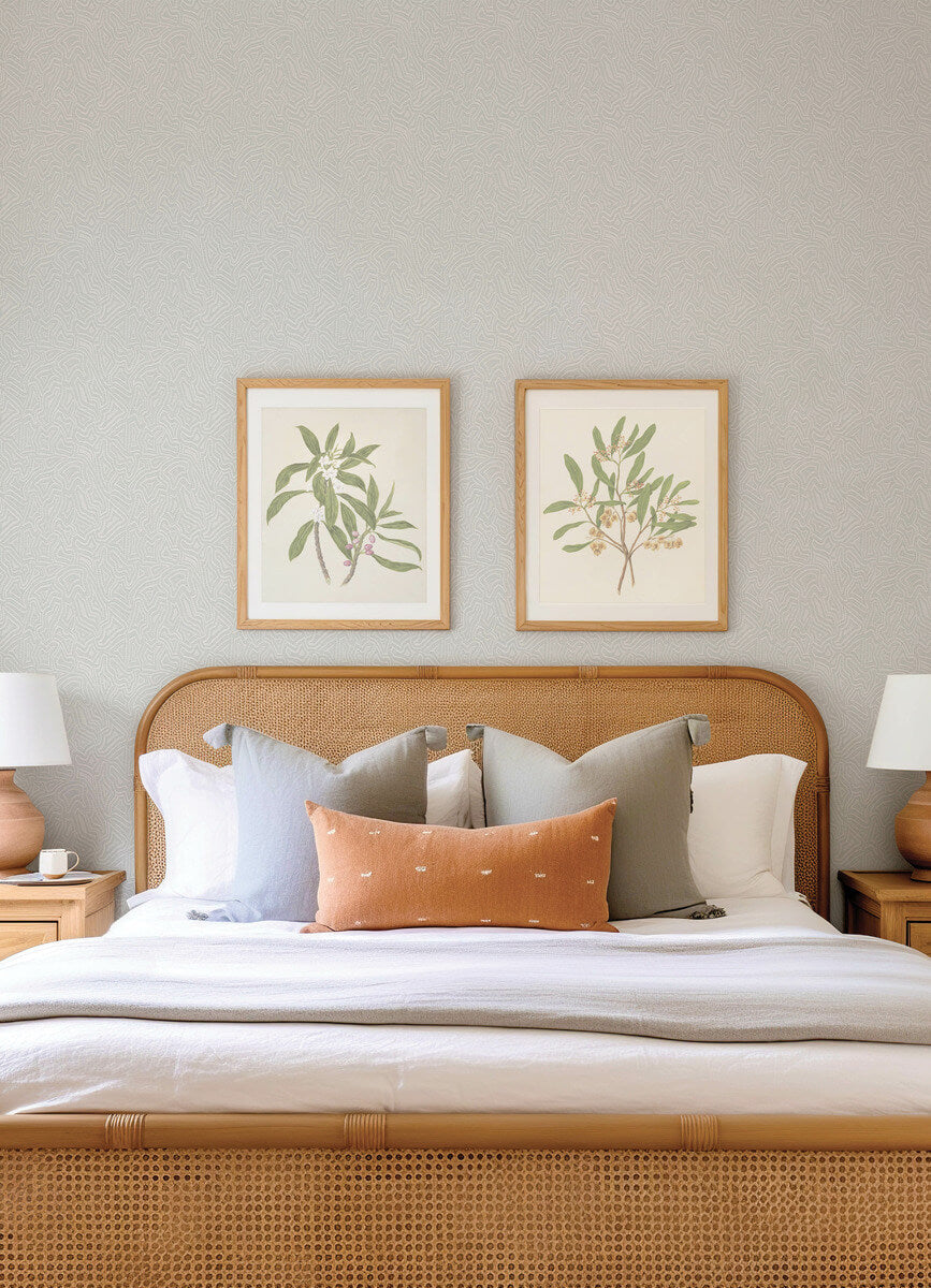 Drew & Jonathan Home Hollenback Wallpaper Sample - Pearl