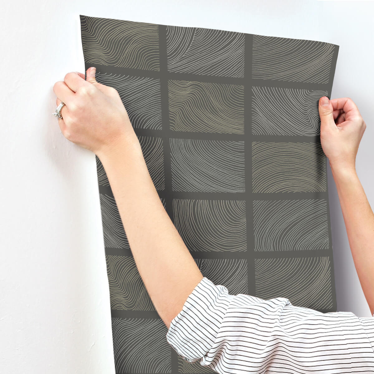 Drew & Jonathan Home Bronson Wallpaper Sample - Slate