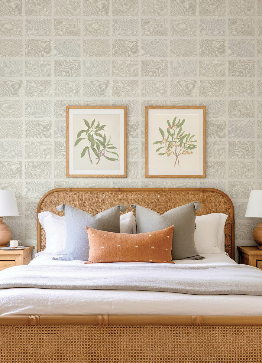 Drew & Jonathan Home Bronson Wallpaper Sample - Ivory