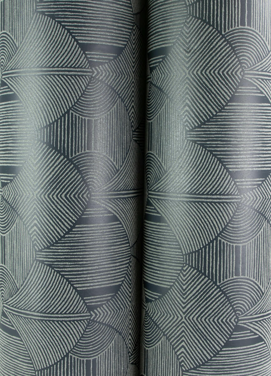 Drew & Jonathan Home Meyberg Wallpaper Sample - Blue