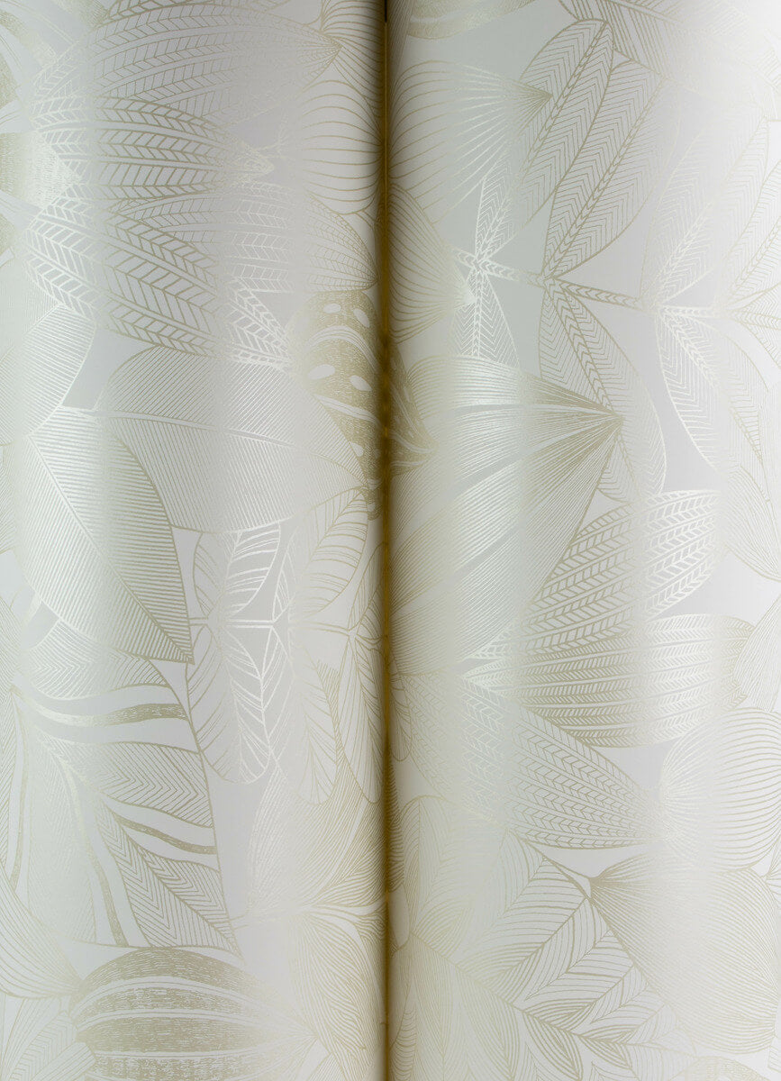 Drew & Jonathan Home Mathias Botanical Wallpaper Sample - Pearl