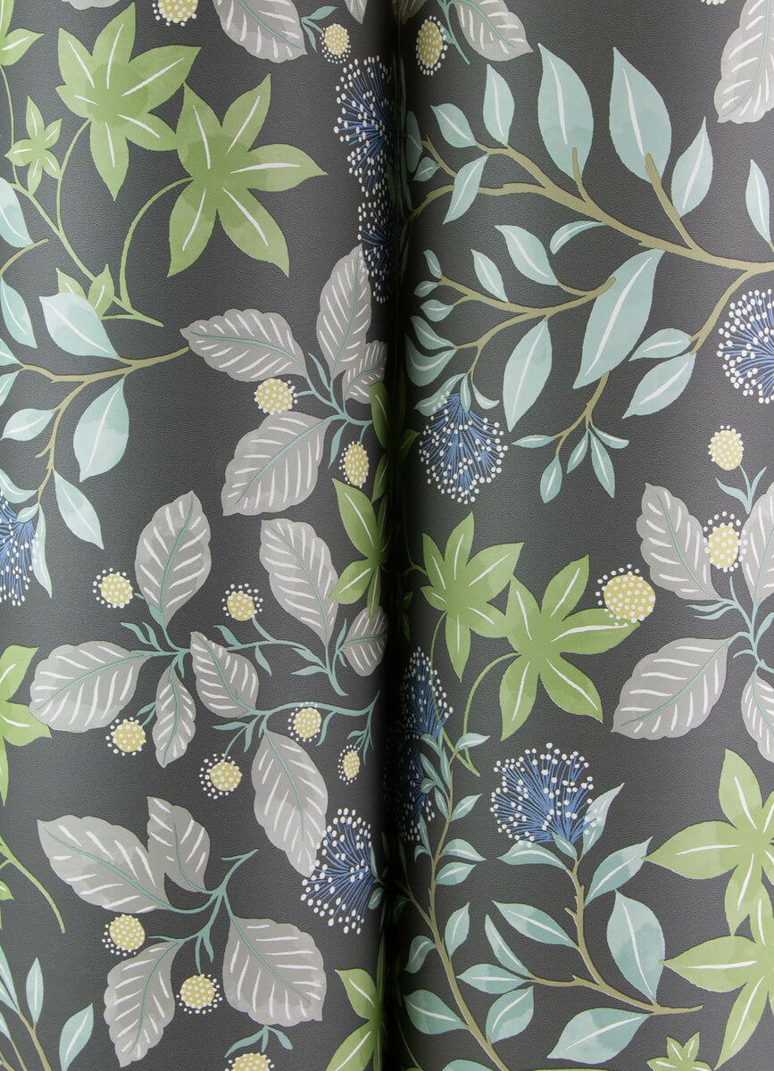 Drew & Jonathan Home Mildred Wallpaper Sample - Charcoal