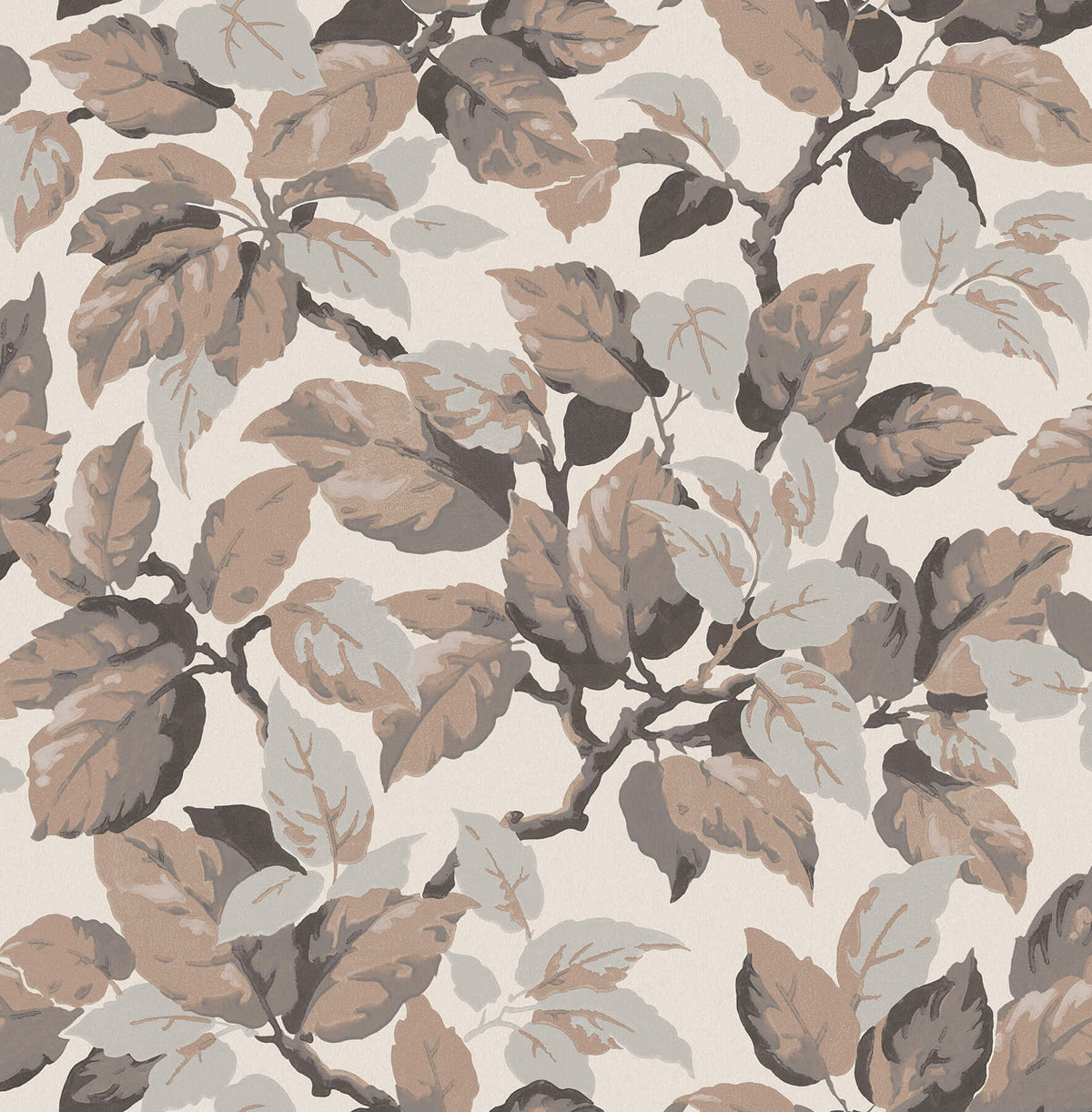 Advantage Westbury Forest Canopy Leaf Wallpaper Sample - Beige