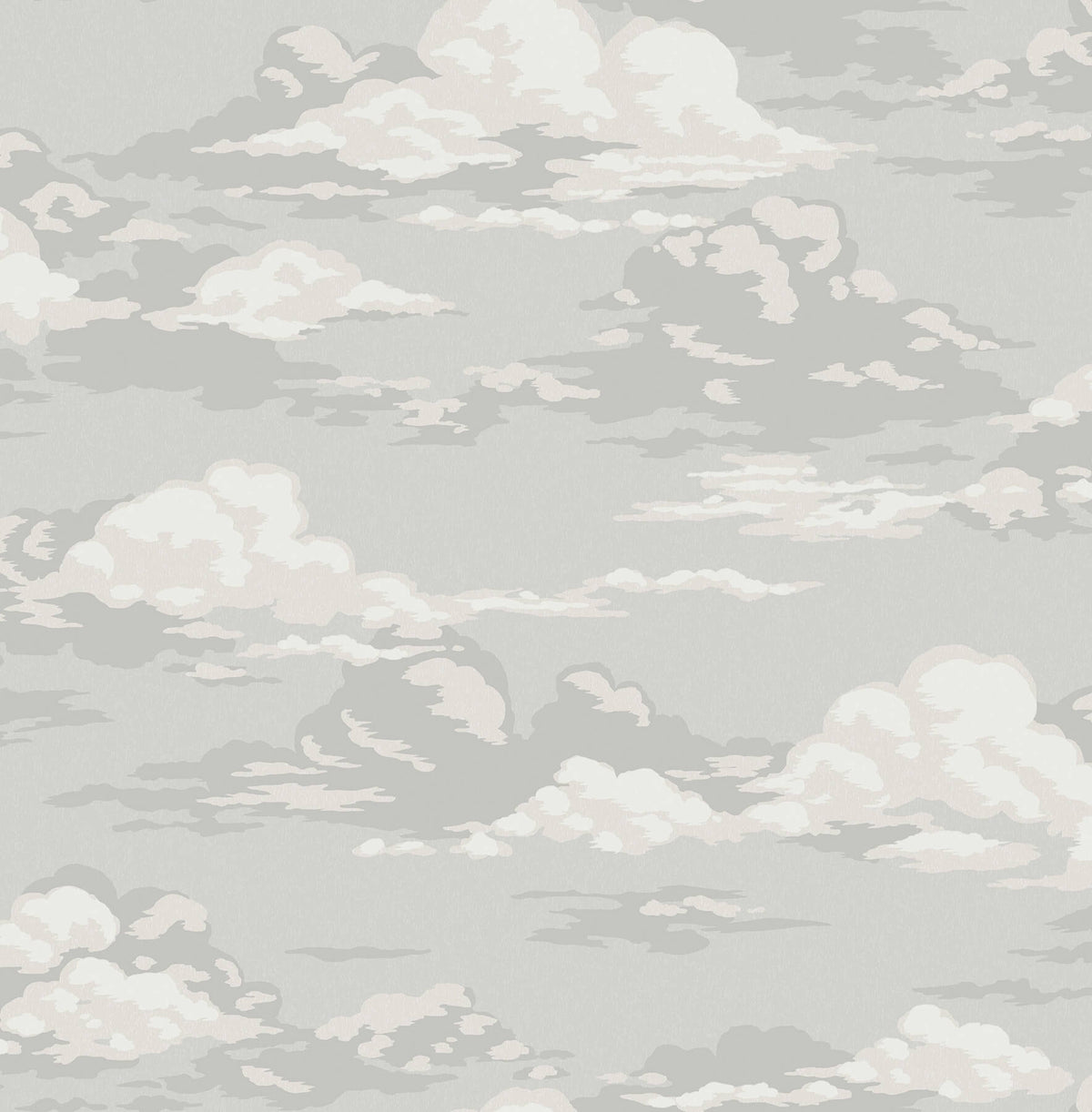 Advantage Westbury Forest Cumulus Clouds Wallpaper - Grey