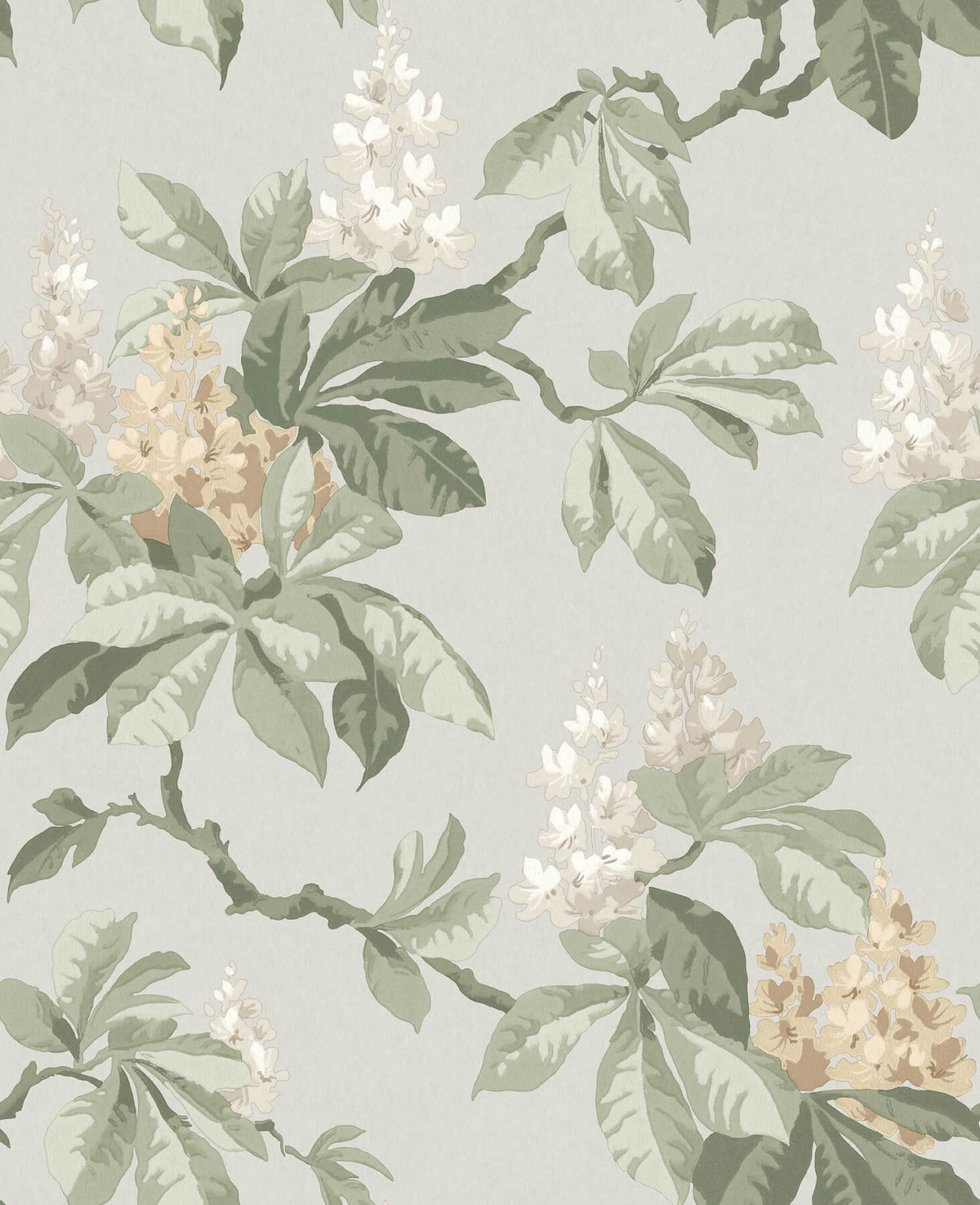 Advantage Westbury Forest Chestnut Floral Wallpaper Sample - Grey