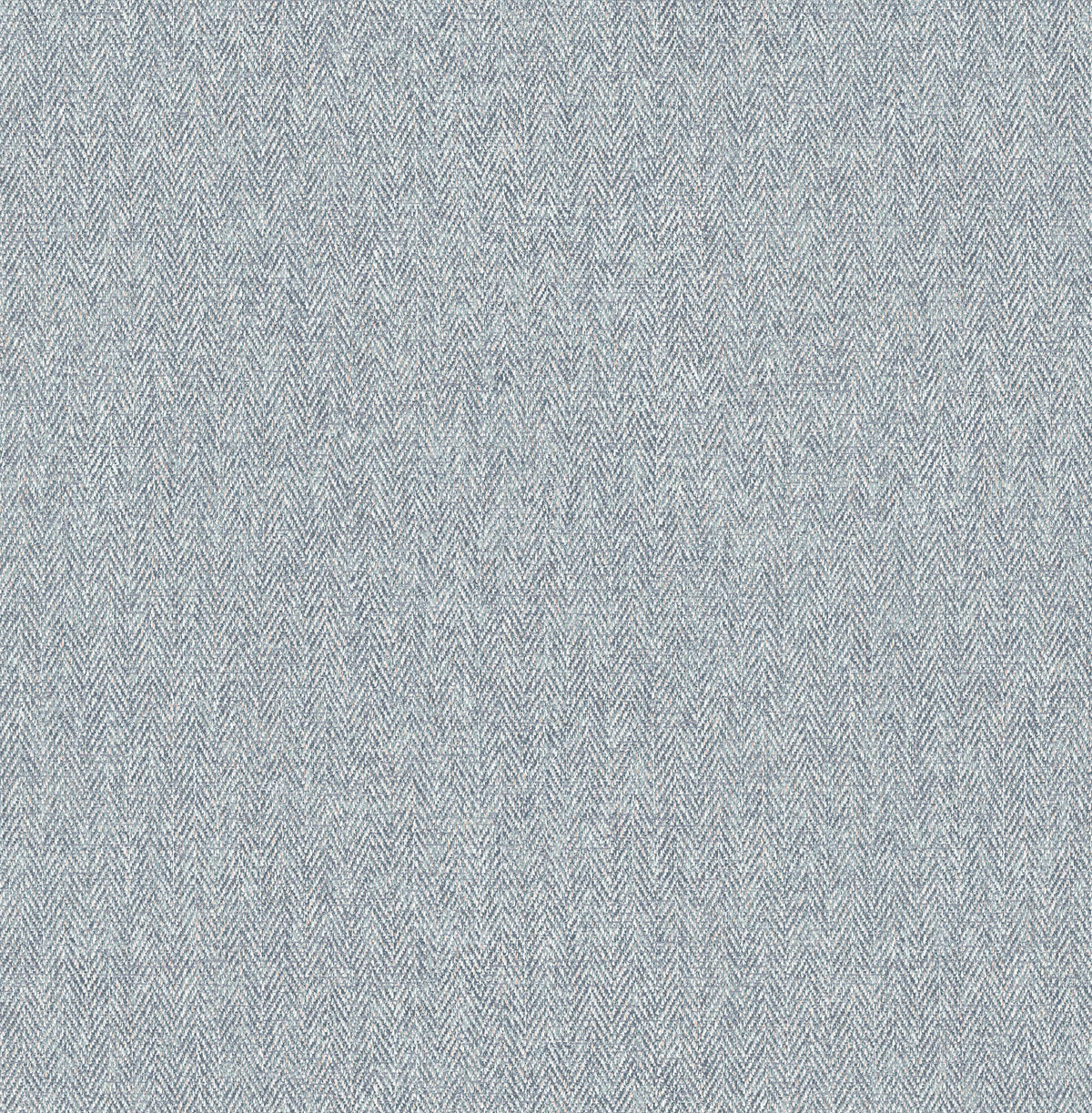 Advantage Westbury Forest Herringbone Tweed Wallpaper Sample - Blue