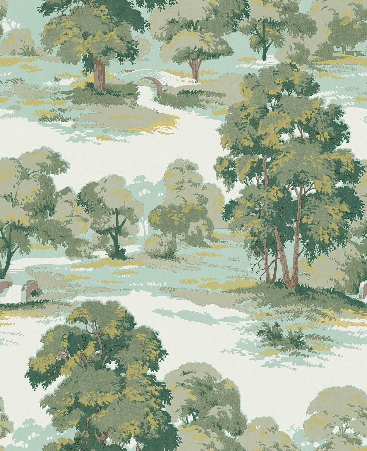 Advantage Westbury Forest Sherwood Glade Wallpaper Sample - Green