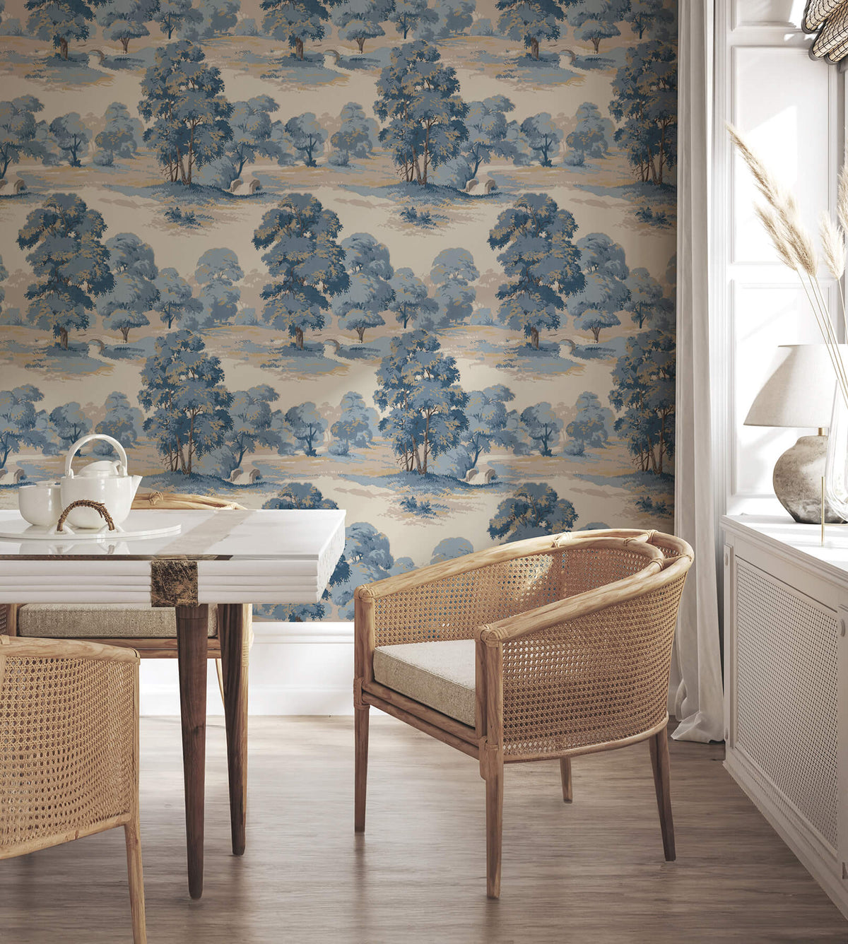 Advantage Westbury Forest Sherwood Glade Wallpaper - Blue