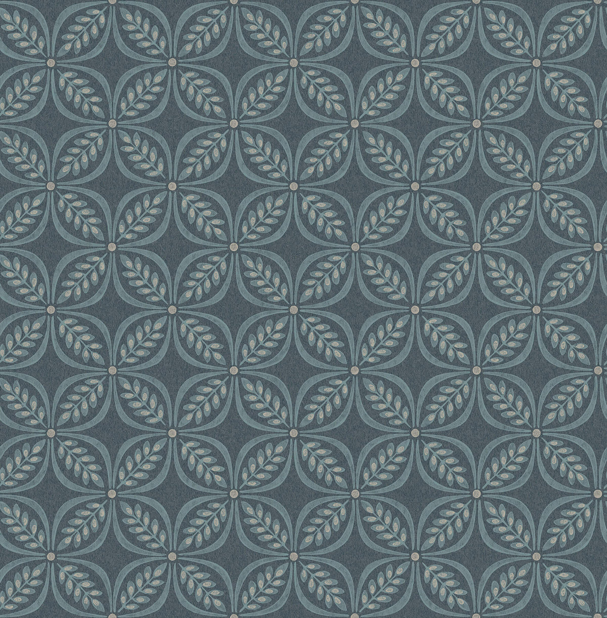 Advantage Westbury Forest Morgrove Trellis Wallpaper Sample - Blue