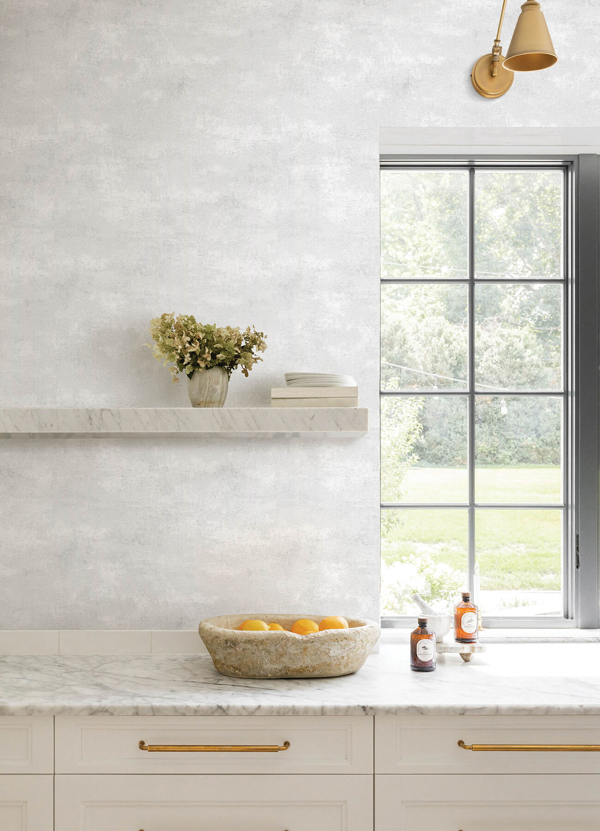 Advantage Kitchen & Bath Al Fresco Plaster Wallpaper - Champagne