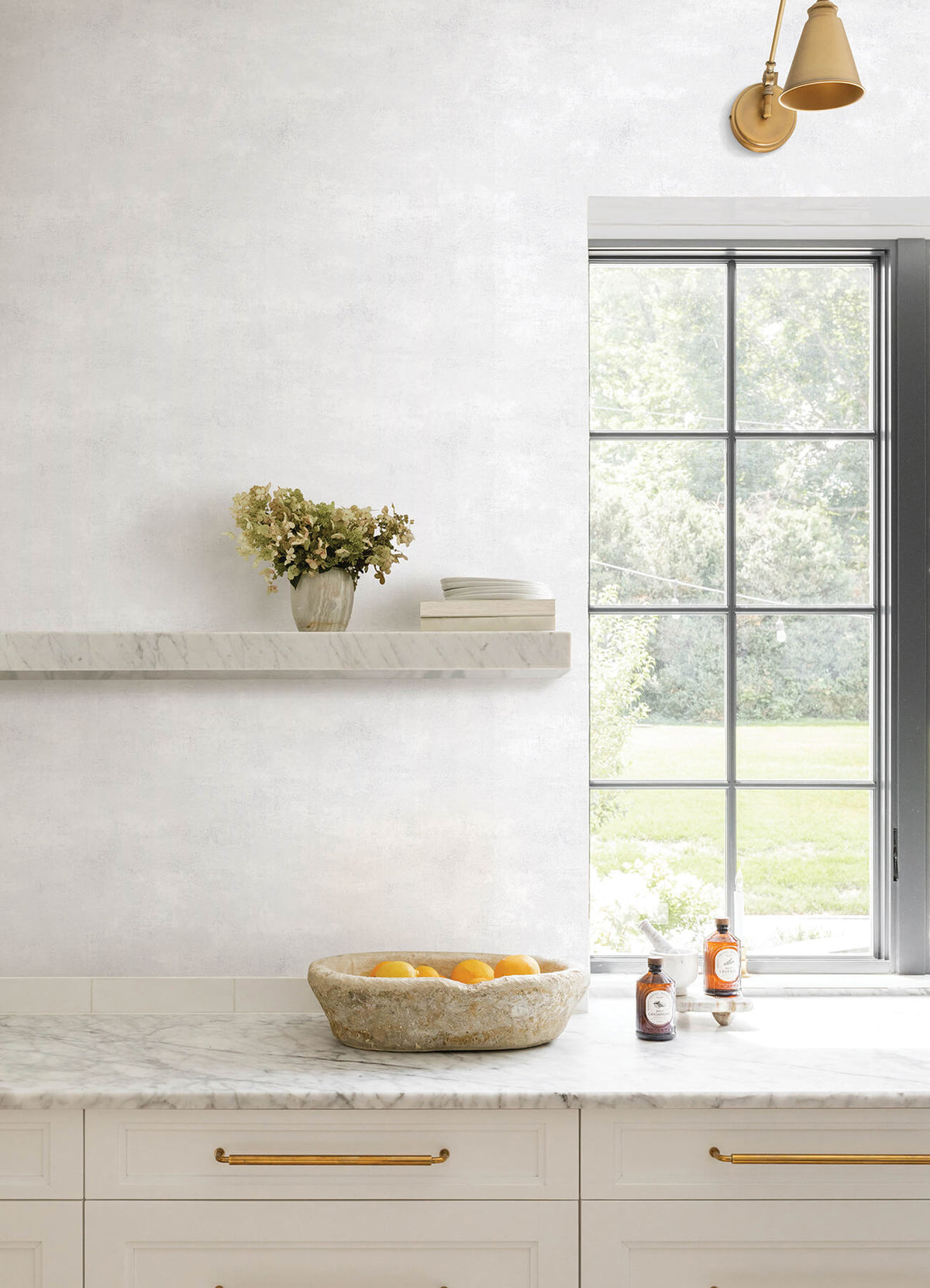 Advantage Kitchen & Bath Al Fresco Plaster Wallpaper Sample - Oyster