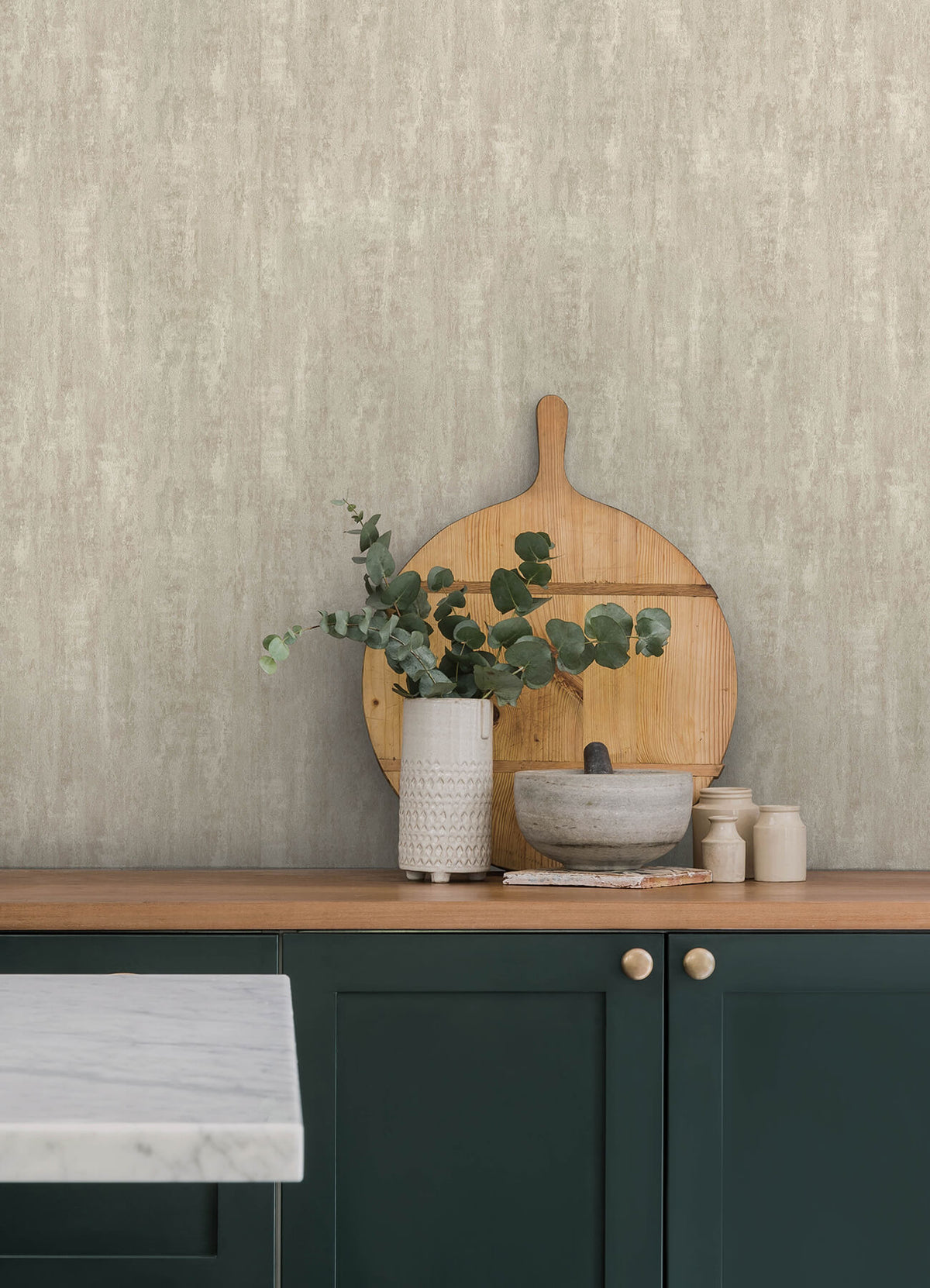 Advantage Kitchen & Bath Soapstone Wallpaper Sample - Dove