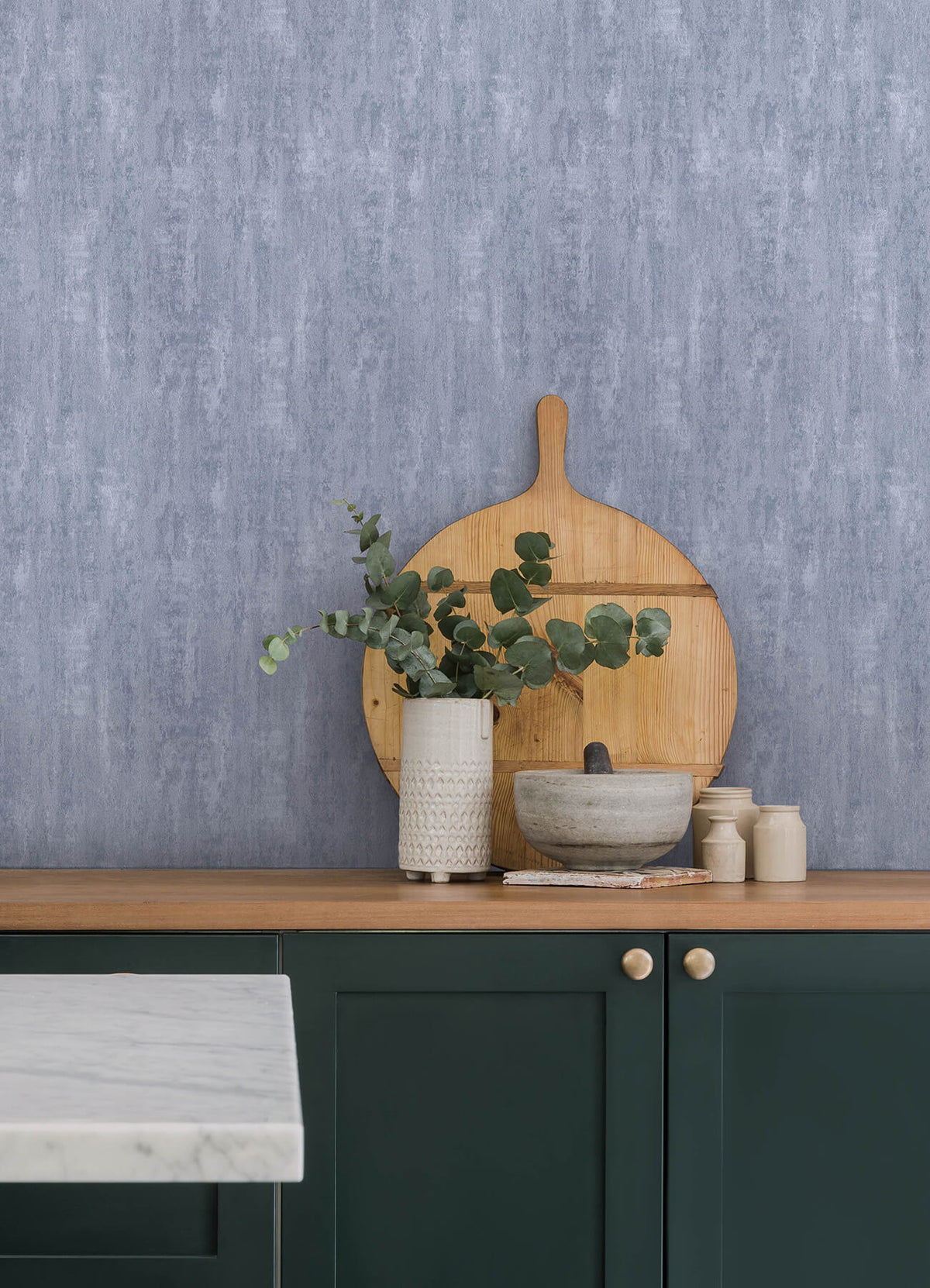 Advantage Kitchen & Bath Soapstone Wallpaper Sample - Cool Grey