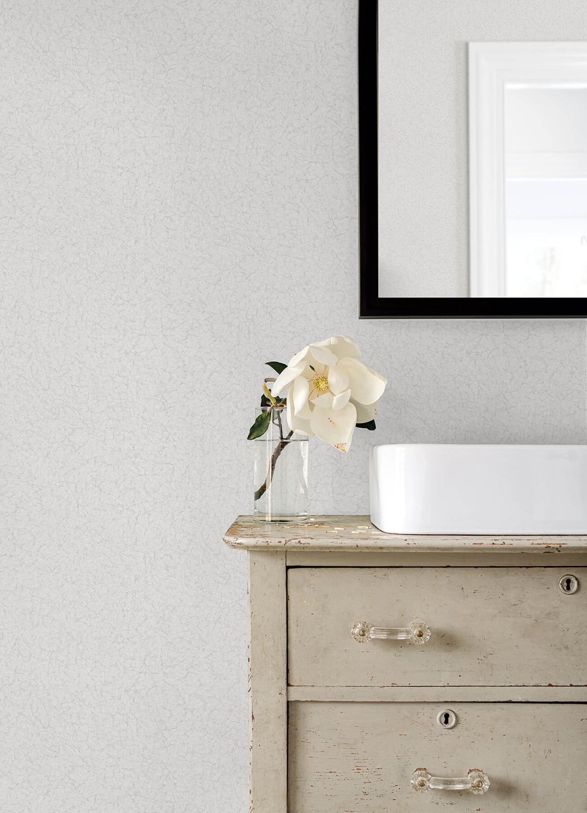 Advantage Kitchen & Bath Crushed Capiz Wallpaper Sample - Ivory