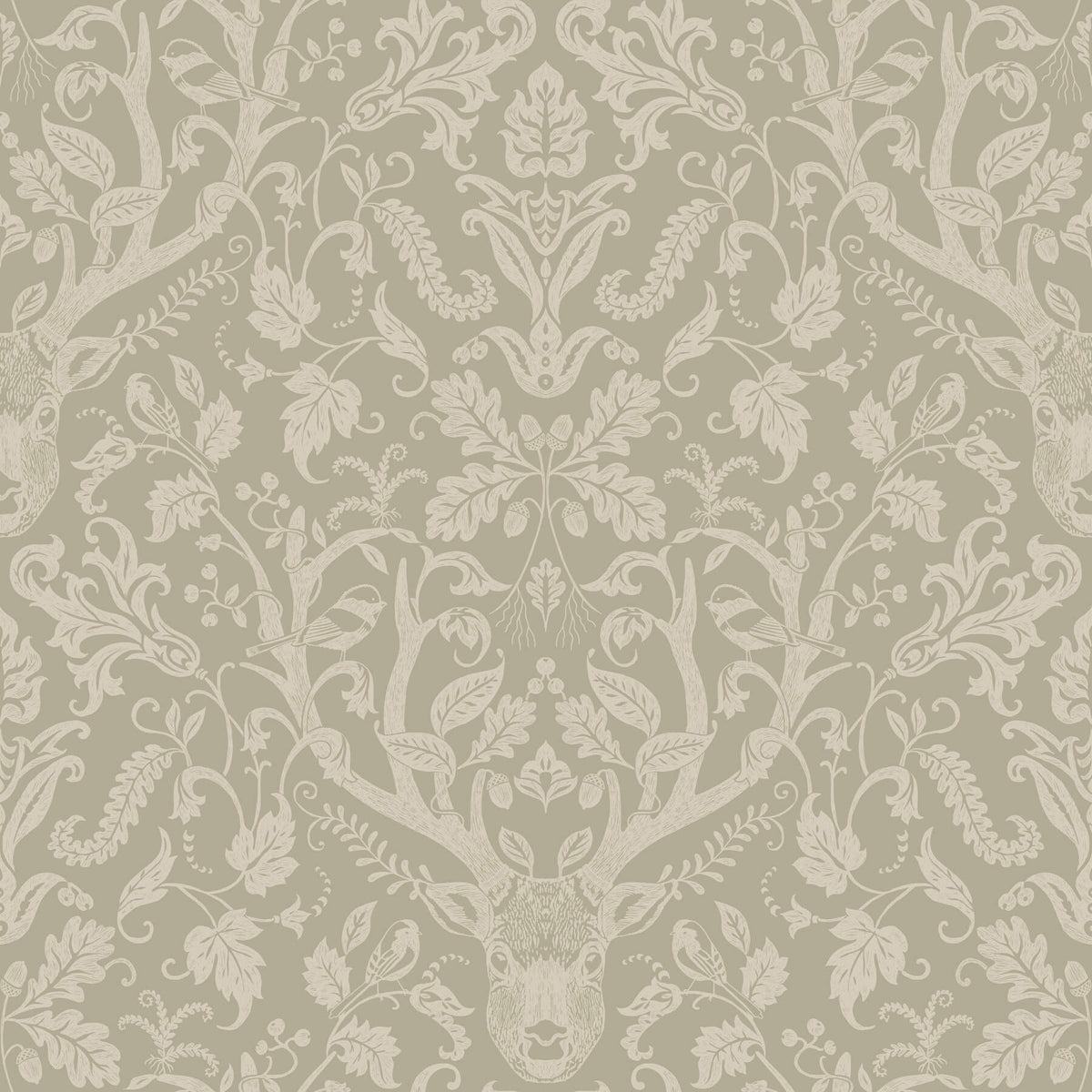 Chesapeake Oak & Moss Kiwassa Wallpaper - Sage
