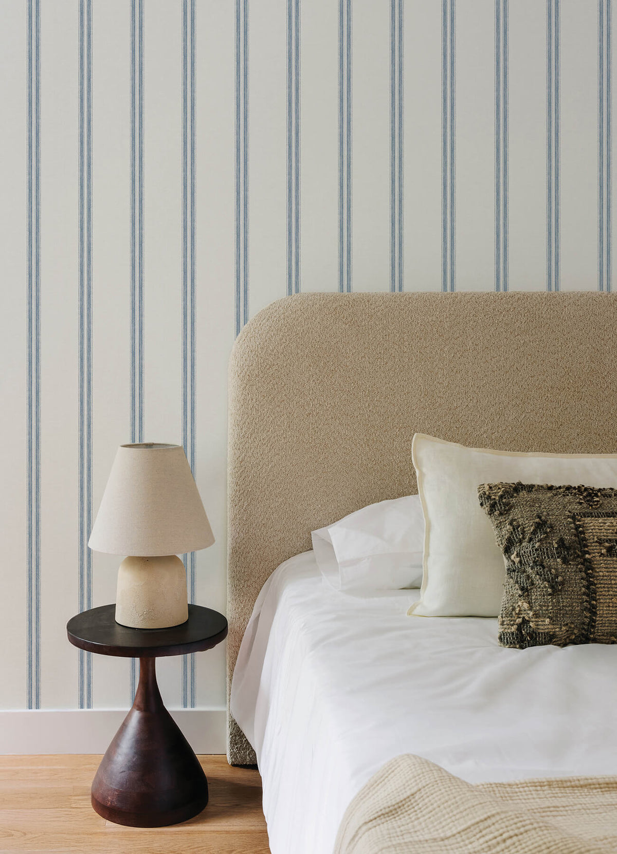 Chesapeake Oak & Moss Johnny Stripes Wallpaper - Blue
