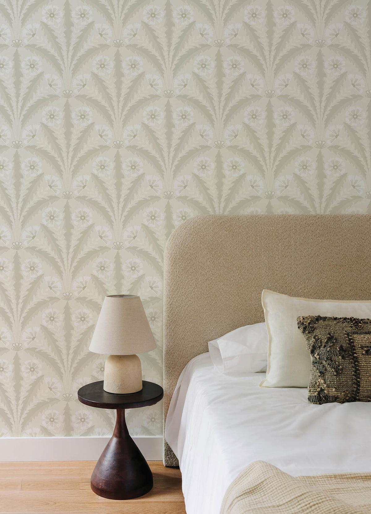 Chesapeake Oak & Moss Tap Root Wallpaper - Beige