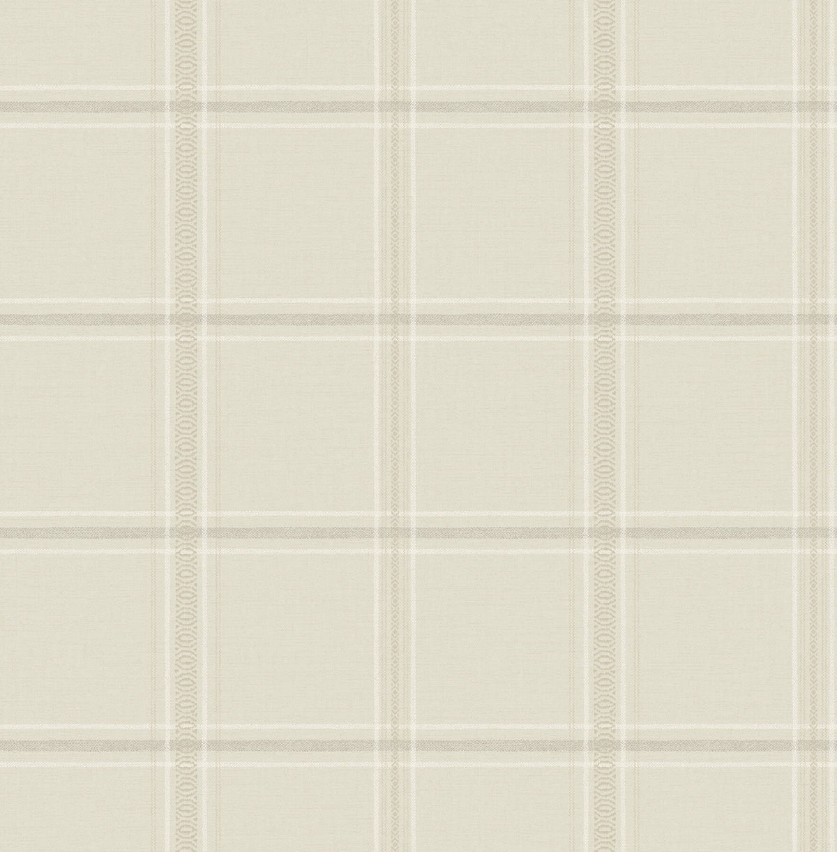Chesapeake Oak & Moss Auberge Wallpaper - Ivory