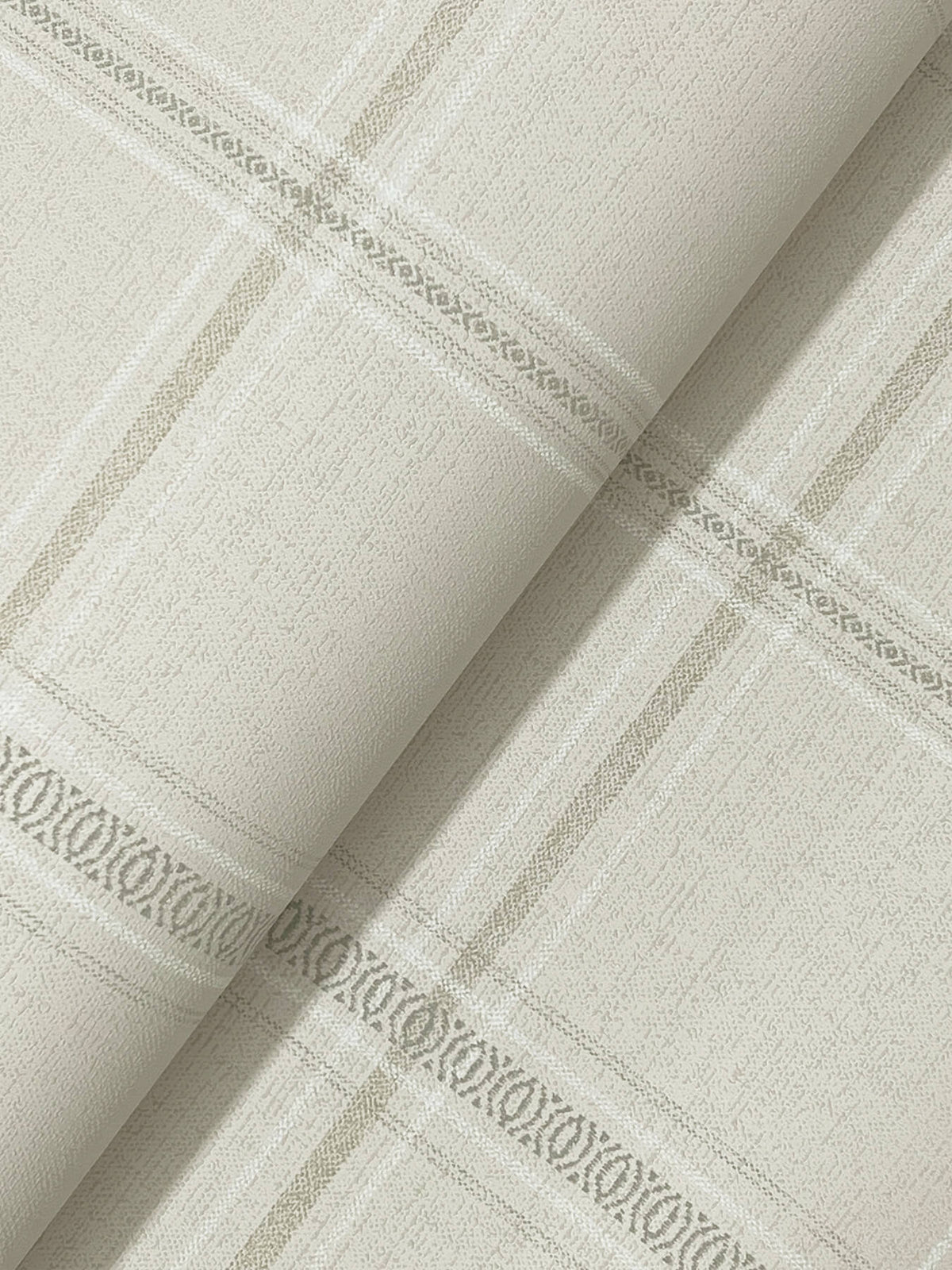 Chesapeake Oak & Moss Auberge Wallpaper Sample - Taupe