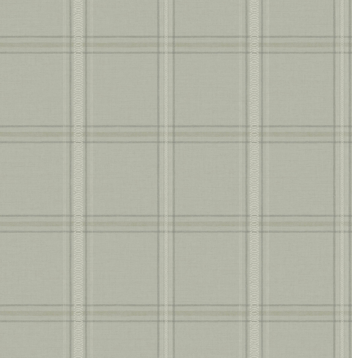 Chesapeake Oak & Moss Auberge Wallpaper Sample - Sage