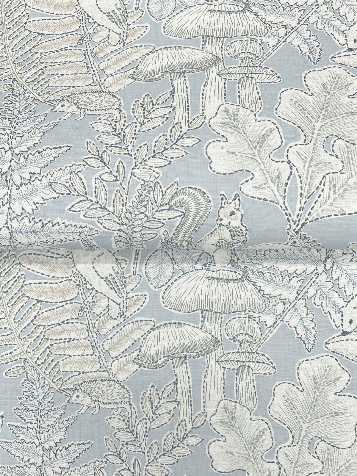 Chesapeake Oak & Moss Holt Wallpaper Sample - Light Blue