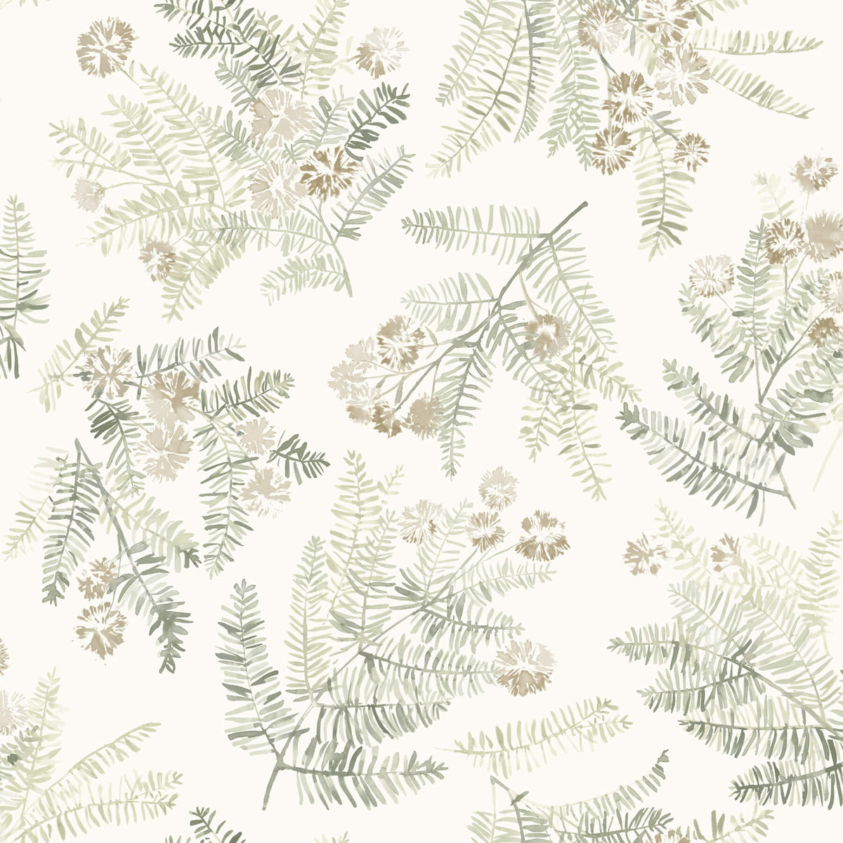 Chesapeake Oak & Moss Frith Wallpaper Sample - Green