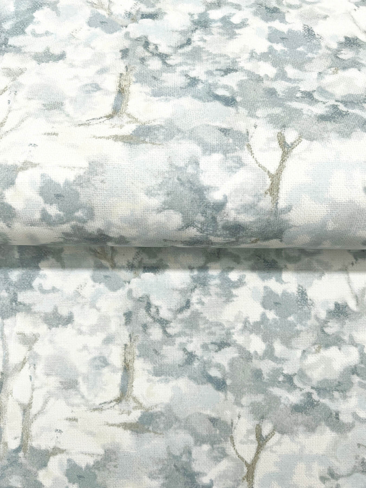 Chesapeake Oak & Moss Thicket Wallpaper Sample - Blue