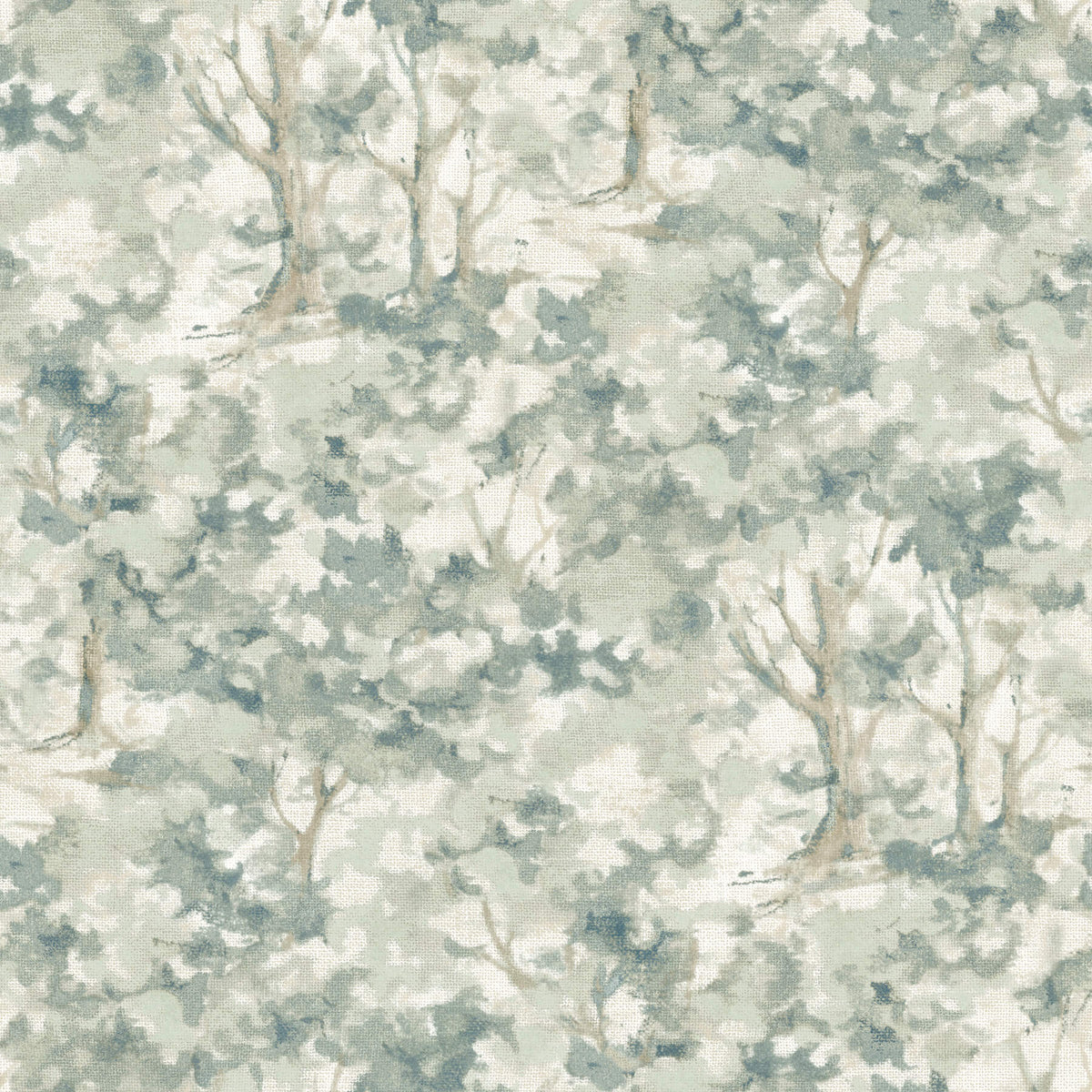 Chesapeake Oak & Moss Thicket Wallpaper Sample - Teal