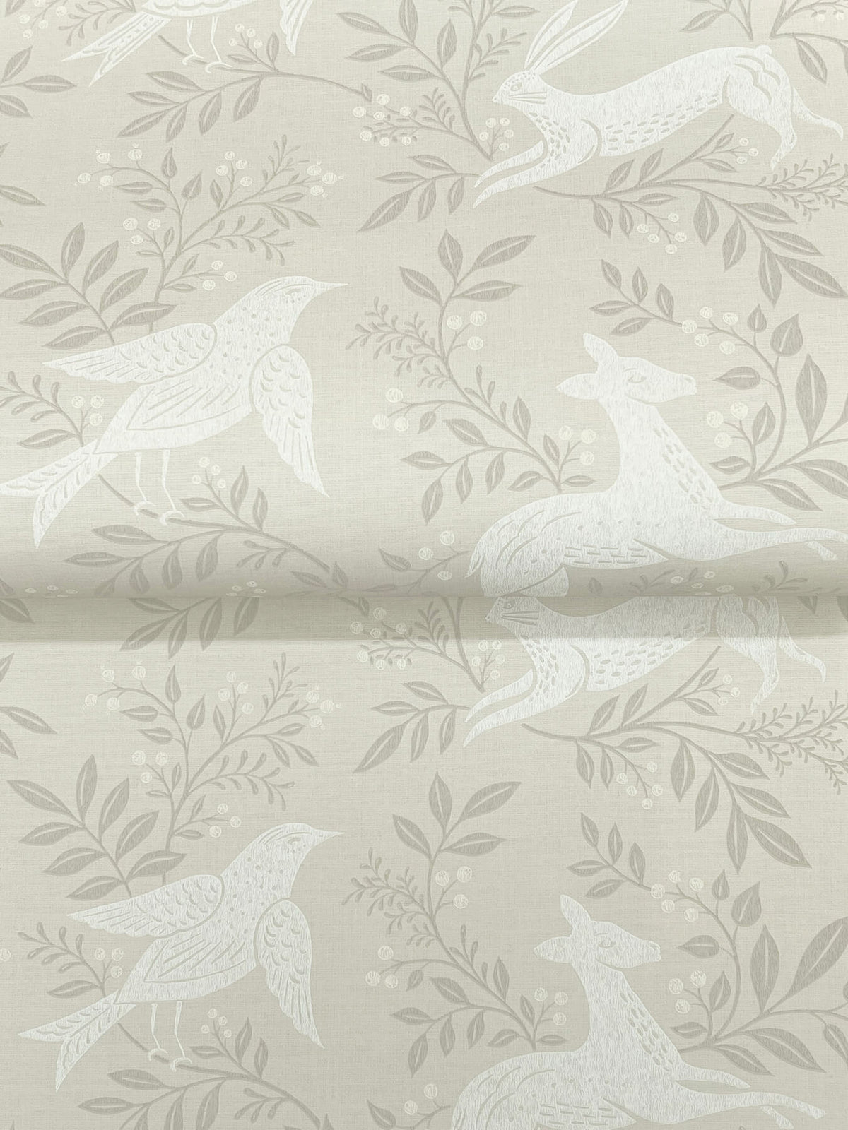 Chesapeake Oak & Moss Revelry Wallpaper - Taupe