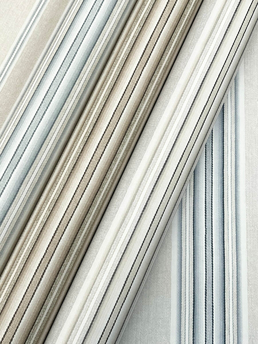 Chesapeake Oak & Moss Calvados Stripe Wallpaper - Blue