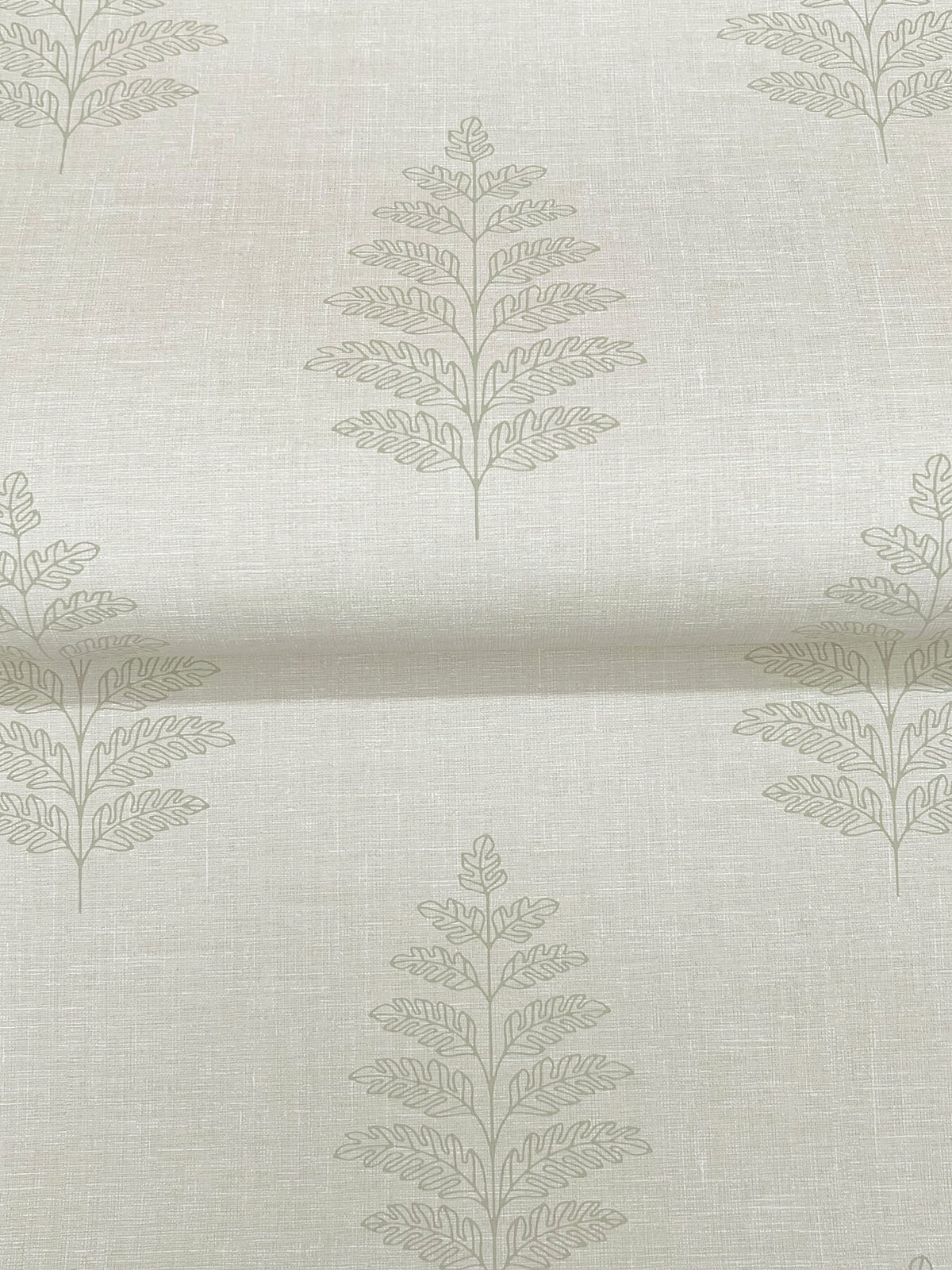 Chesapeake Oak & Moss Frond Wallpaper - Beige