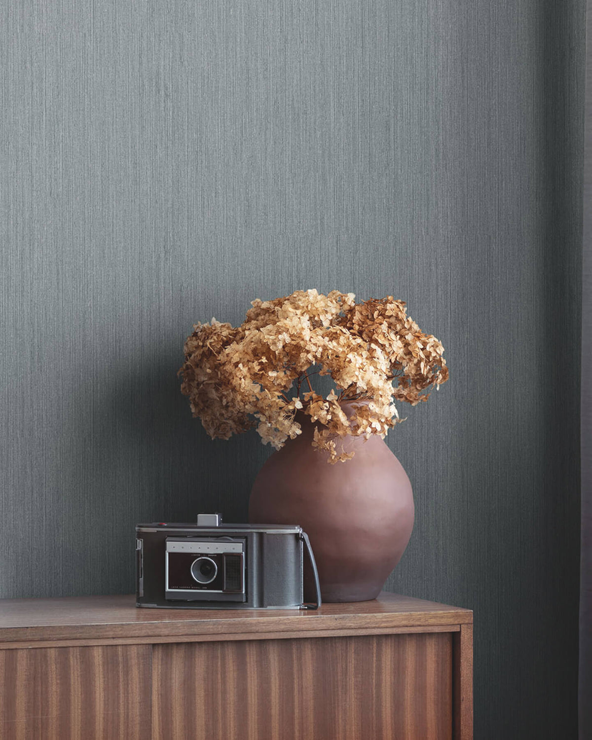 A-Street Prints Hidden Treasures Midolin Enbar Wallpaper - Denim